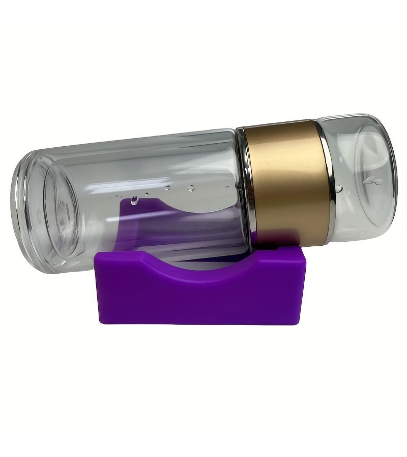 Purple Silicone Built In Slot Glass Cup Base Non Slip Coffee Cup Water Bottle And Jar Stand Durable Glass Silicone - Image 2