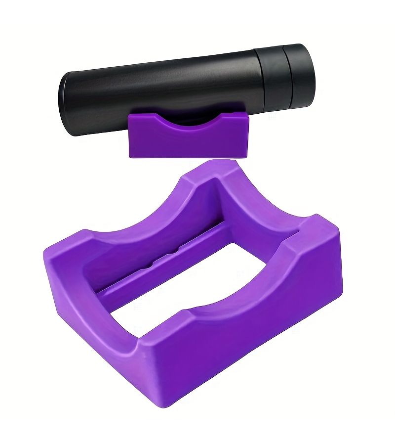 Purple Silicone Built In Slot Glass Cup Base Non Slip Coffee Cup Water Bottle And Jar Stand Durable Glass Silicone - Image 1
