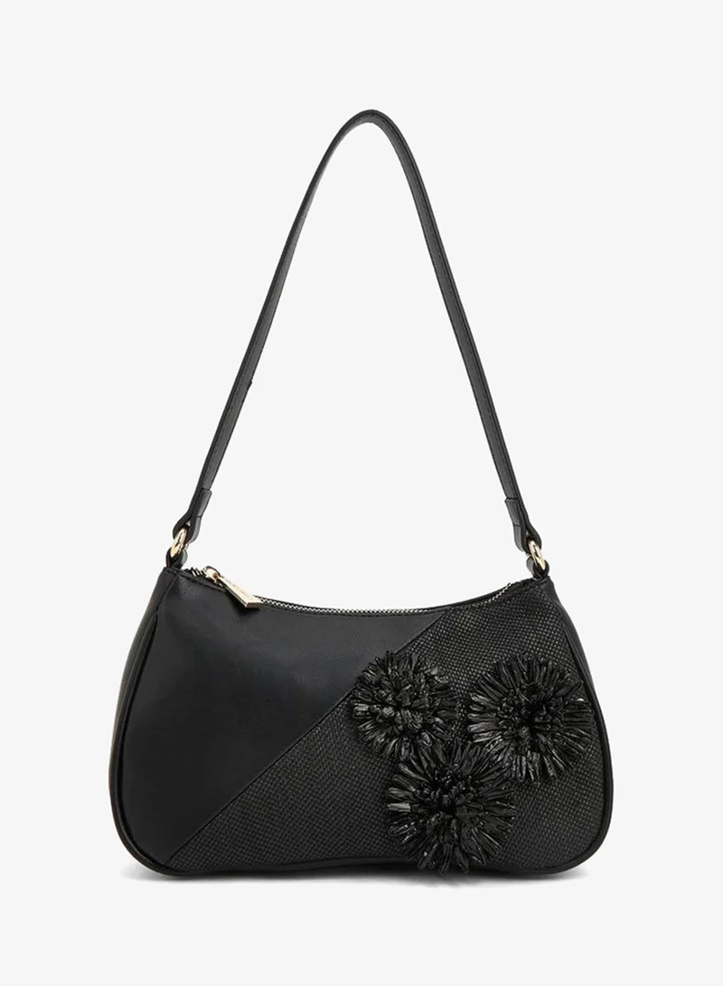 فلورا بيلا من شو إكسبرس Flora Bella 3D Applique Shoulder Bag With Zip Closure