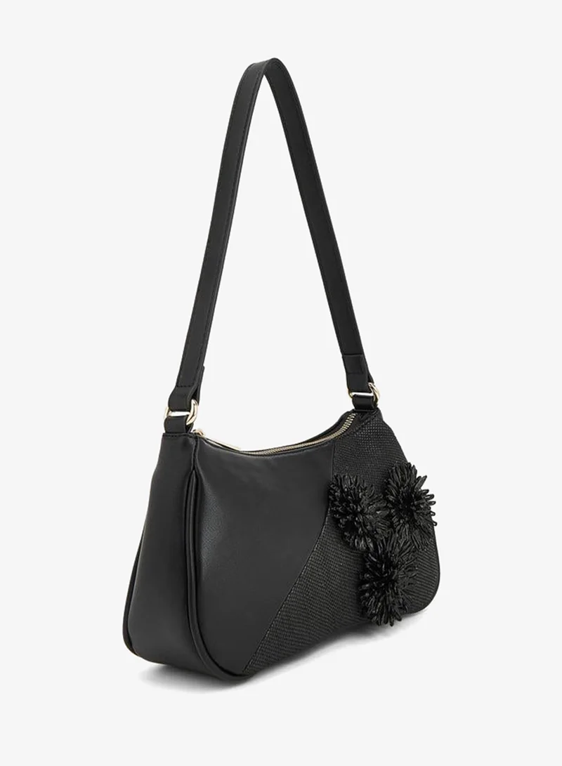 فلورا بيلا من شو إكسبرس Flora Bella 3D Applique Shoulder Bag With Zip Closure