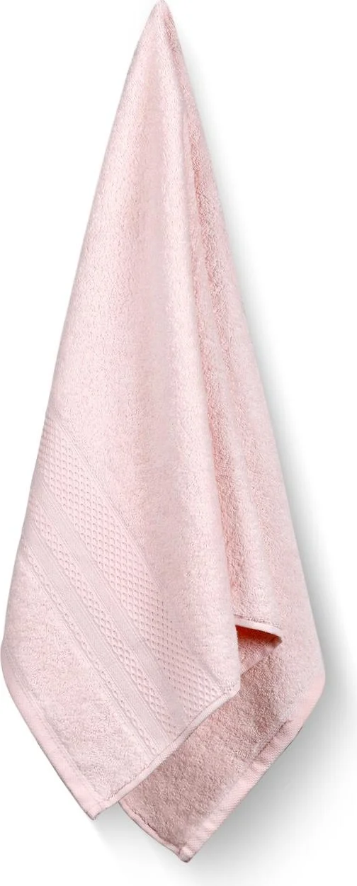 Bluenity Softy - Set of 4 Cotton Hand/Face Towels 50 x 90 cm Powder