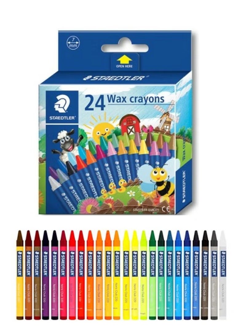 STAEDTLER Wax Crayons 24 Pcs Multicolour  - Image 1