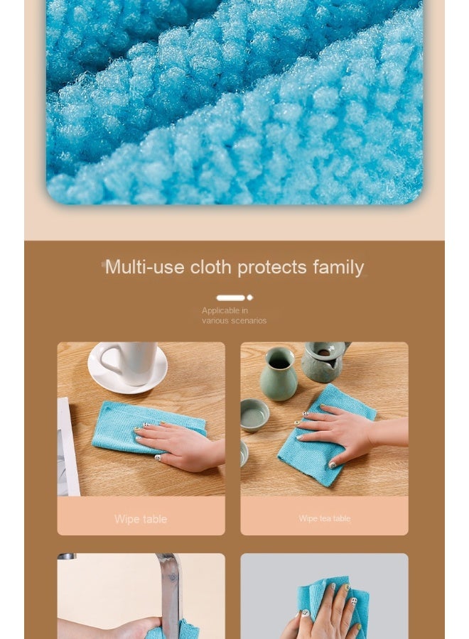 NIBEMINENT Disposable Cleaning Cloths, Cleaning Towels, Microfiber Towels,Reusable Dish Cloths With Dispenser Box, Rags, Household kitchen Cleaning Cloths Car Wiping Cloths (Matcha Green) - Image 4