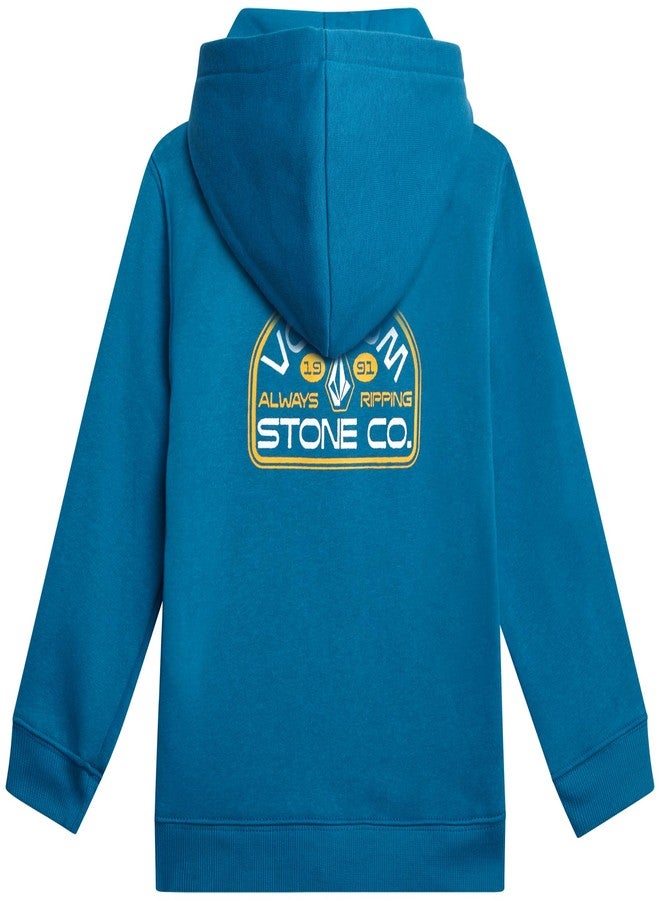 Volcom Infant Baby Boys Tracksuits - 2 Piece Soft Fleece Full Zip Up Hoodie and Jogger Pants Set for Toddler Boys (12M-7), Size 5, Greenish Blue Teal - Image 5