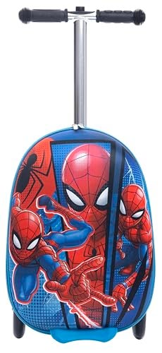 Fast Forward Spiderman Scooter Suitcase for Kids – 18” Lightweight Spiderman Luggage for Girls – (Luggage 11lbs and Scooter 100lbs) - Image 3