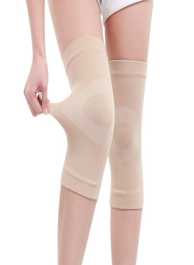 JUMISEE 1 Pair Compression Knee Sleeve for Men Women, Cotton Knee Brace Leg Support for Running Pain Management Arthritis Pain Relief Rheumatism - Image 1
