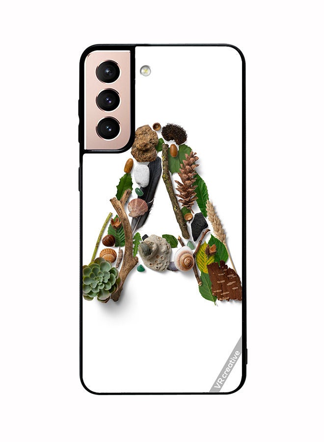 VR CREATIVE Protective Case Cover For Samsung Galaxy S21 Plus 5G Alphabet A Design Multicolour - Image 1