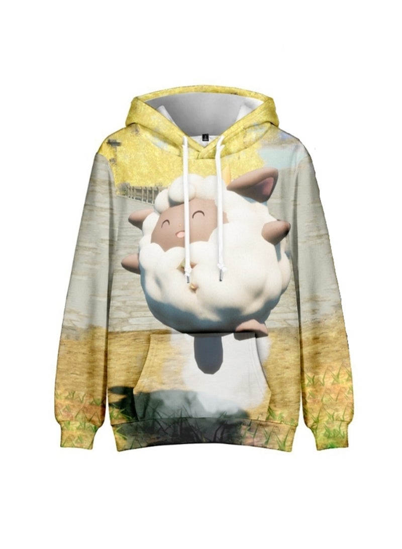 Palworld Phantom Pallu 3D digital print street trend hooded sweatshirt for Adults and Children - Image 1