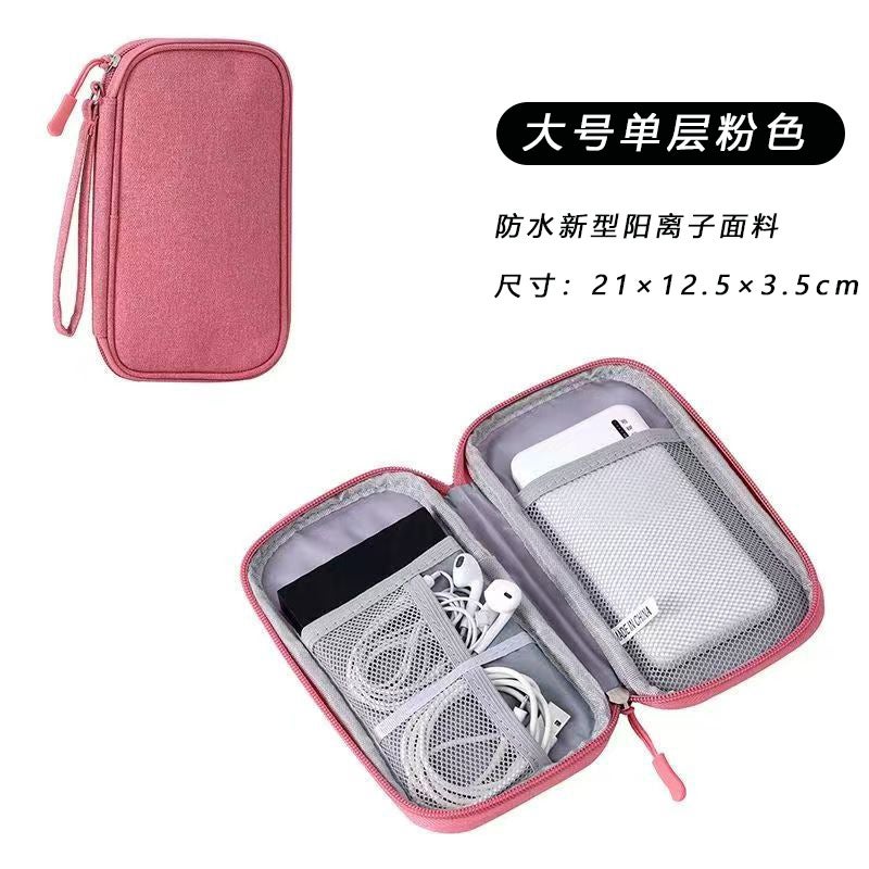 Digital Storage Bag, Large Capacity, Portable, Waterproof, Anti-Fall, Multi-Functional Storage Bag, Data Cable Charger Storage Bag - Image 1