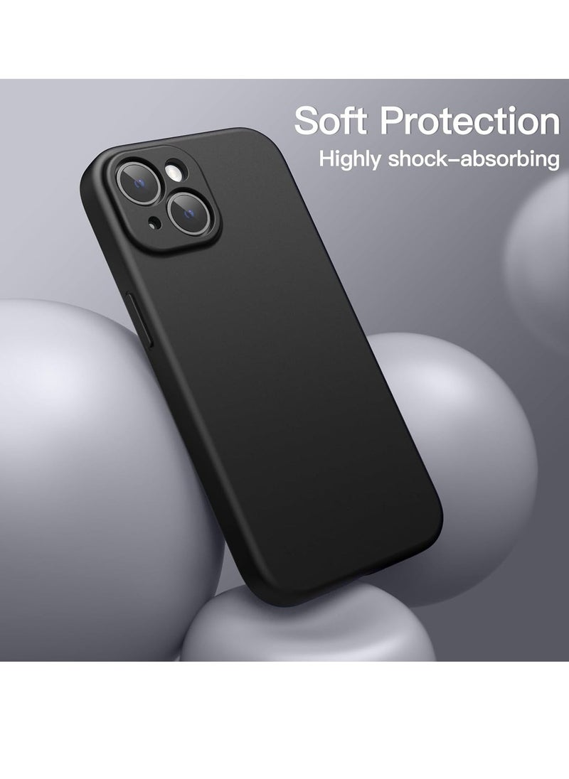 Raxoom ELTRAZONE Magnetic Silicone Case for iPhone 15 6.1-Inch, Compatible with MagSafe, Phone Cover with Camera Lens Full Protection (Black) - Image 4