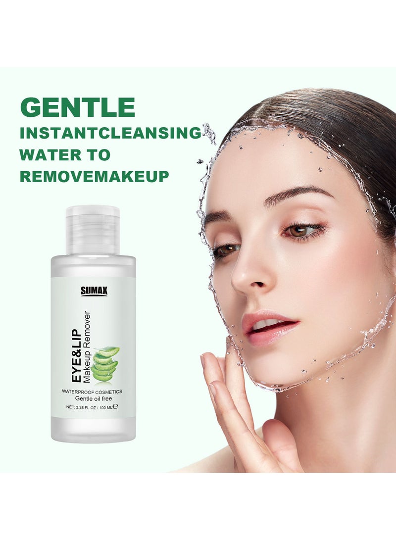 SUMAX SUMAX 100ml Aloe Vera Eye and Lip Makeup Remover - Image 4