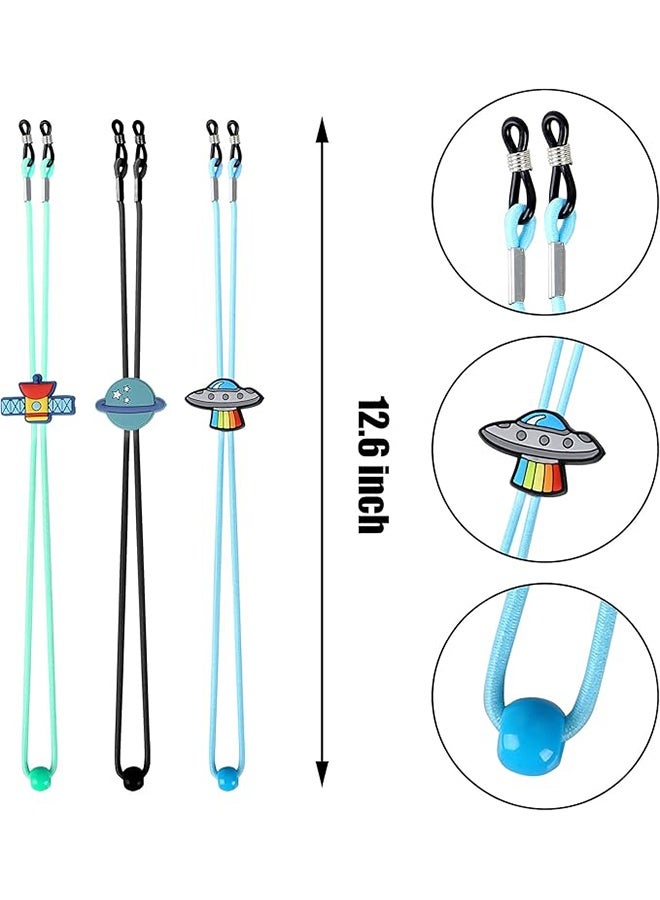 مجموعة من 8 أشرطة نظارات للأطفال على شكل قوس قزح أحادي القرن قابلة للتمدد للأولاد والبنات - Image 2