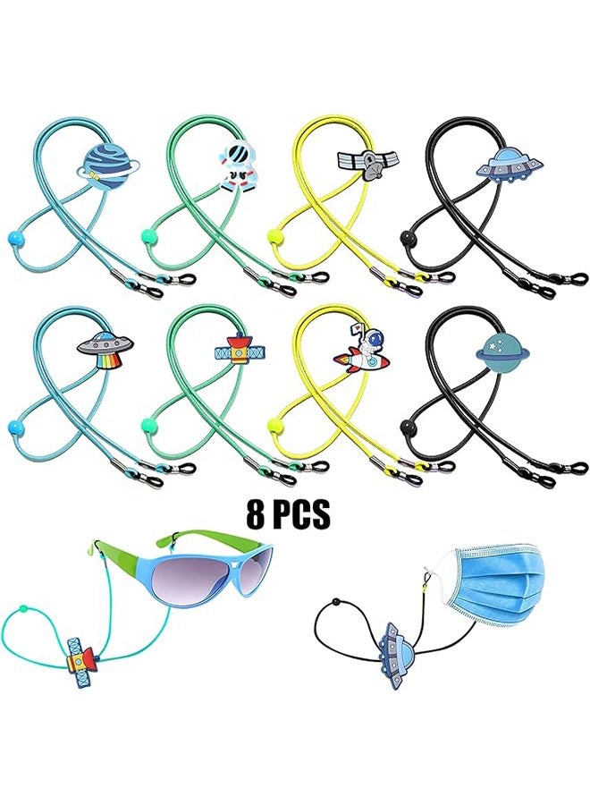 مجموعة من 8 أشرطة نظارات للأطفال على شكل قوس قزح أحادي القرن قابلة للتمدد للأولاد والبنات - Image 3