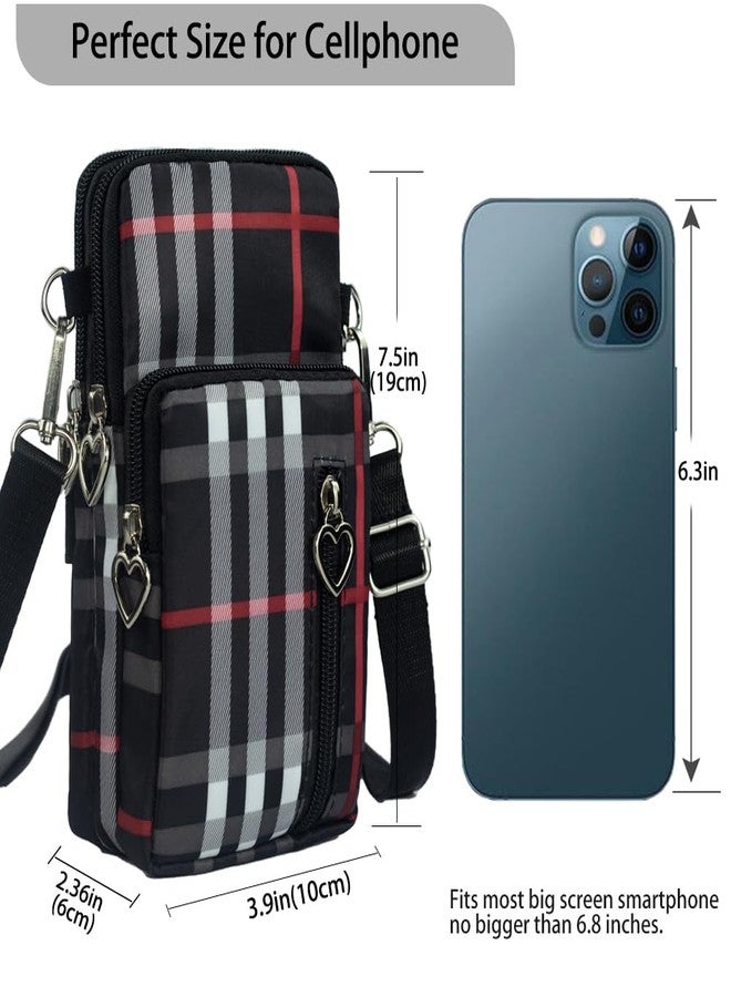 JANKS Universal Small Crossbody Bag for Women, Nylon Mini Phone Wallet Shoulder Bag Arm Bag Side Cell Phone Purse Over the Shoulder Purse Travel Pouch for Women - Image 3