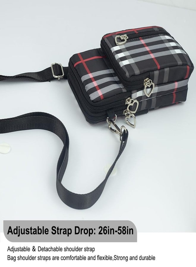 JANKS Universal Small Crossbody Bag for Women, Nylon Mini Phone Wallet Shoulder Bag Arm Bag Side Cell Phone Purse Over the Shoulder Purse Travel Pouch for Women - Image 5