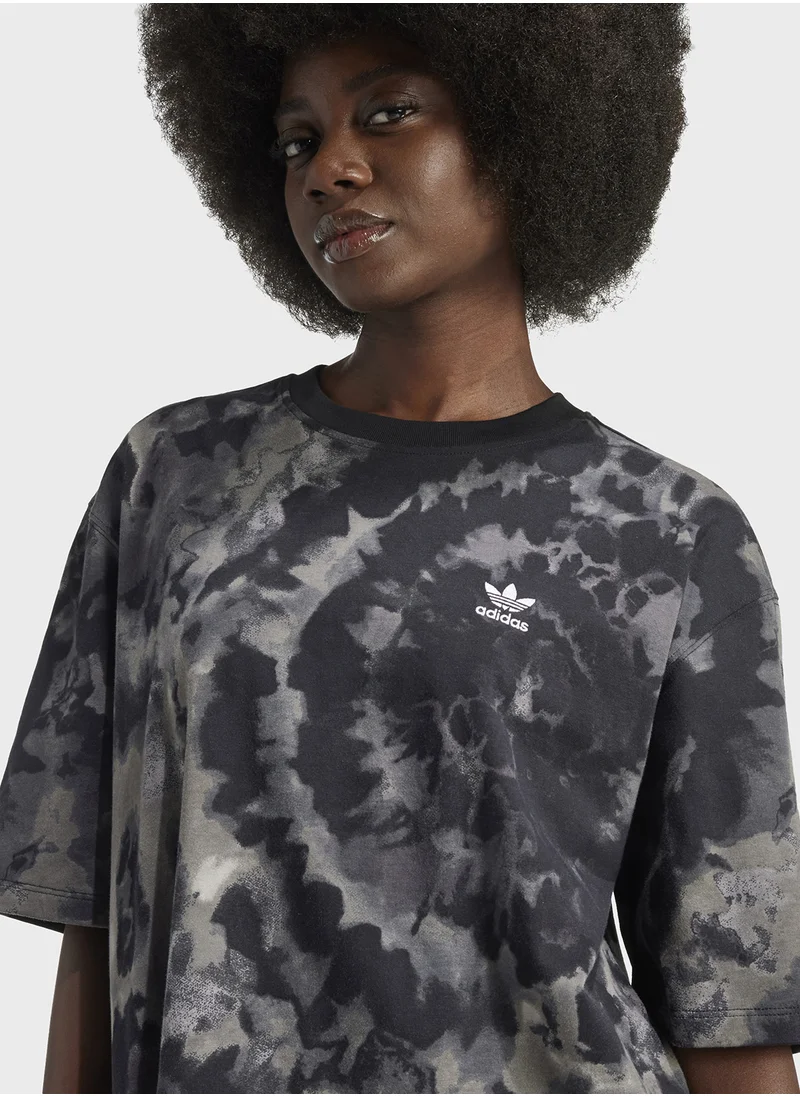 adidas Originals Tie Dye Oversized T-Shirt