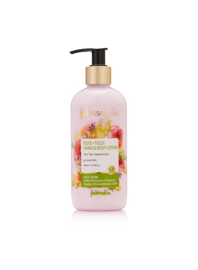 Fabindia Fabessentials Rose Tulsi Hand & Body Lotion 300 Ml - Image 2