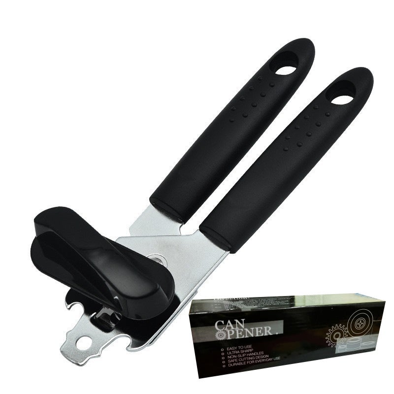 Cross-border can opener new stainless steel three-in-one multi-use can opener manual bottle opener household can opener H4-014 (color boxed)