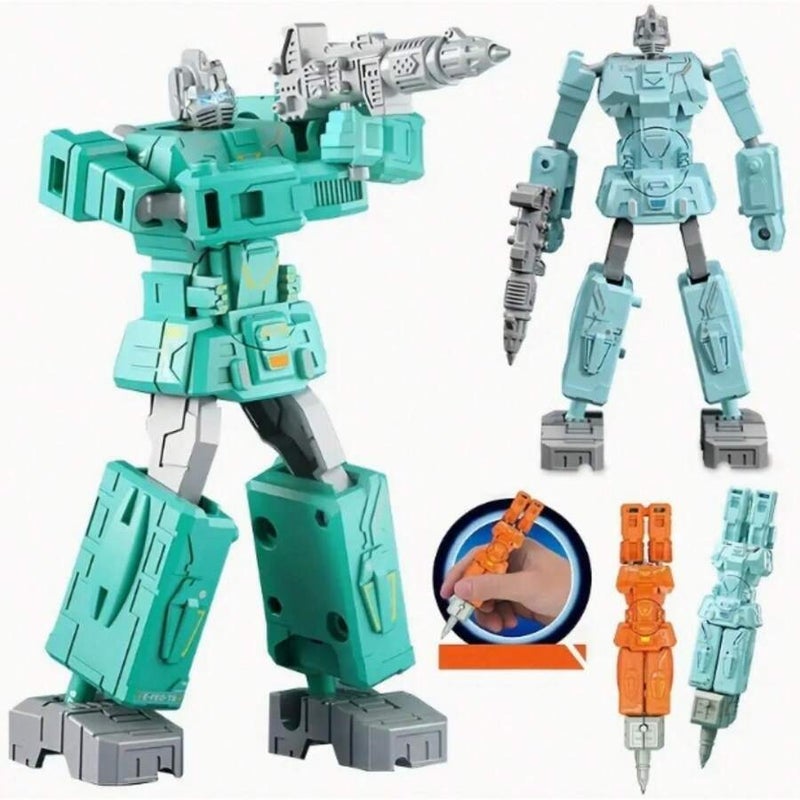 Robot Transforming Pen, Can Write And Transform, Two-In-One Creative Stationery, DIY Shape, Ideal Choice As A Birthday Gift, Classroom Prize, Christmas Gift, New Year Gift, Party Favor, And Holiday Gift, Perfect For Everyday Writing And Office Supplies.,Back To School - Size Deformation Pen-green - Image 4
