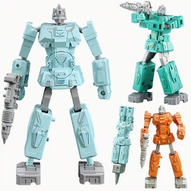 Robot Transforming Pen, Can Write And Transform, Two-In-One Creative Stationery, DIY Shape, Ideal Choice As A Birthday Gift, Classroom Prize, Christmas Gift, New Year Gift, Party Favor, And Holiday Gift, Perfect For Everyday Writing And Office Supplies.,Back To School - Size Deformation Pen-green - Image 3