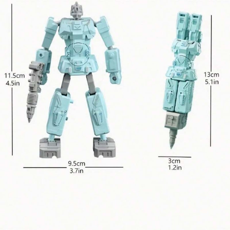 Robot Transforming Pen, Can Write And Transform, Two-In-One Creative Stationery, DIY Shape, Ideal Choice As A Birthday Gift, Classroom Prize, Christmas Gift, New Year Gift, Party Favor, And Holiday Gift, Perfect For Everyday Writing And Office Supplies.,Back To School - Size Deformation Pen-green - Image 2