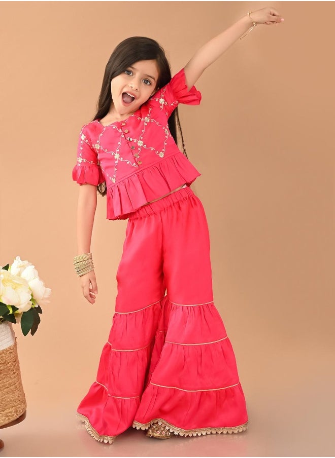 LILPICKS - Embellished Kurta Sharara Set - Image 1
