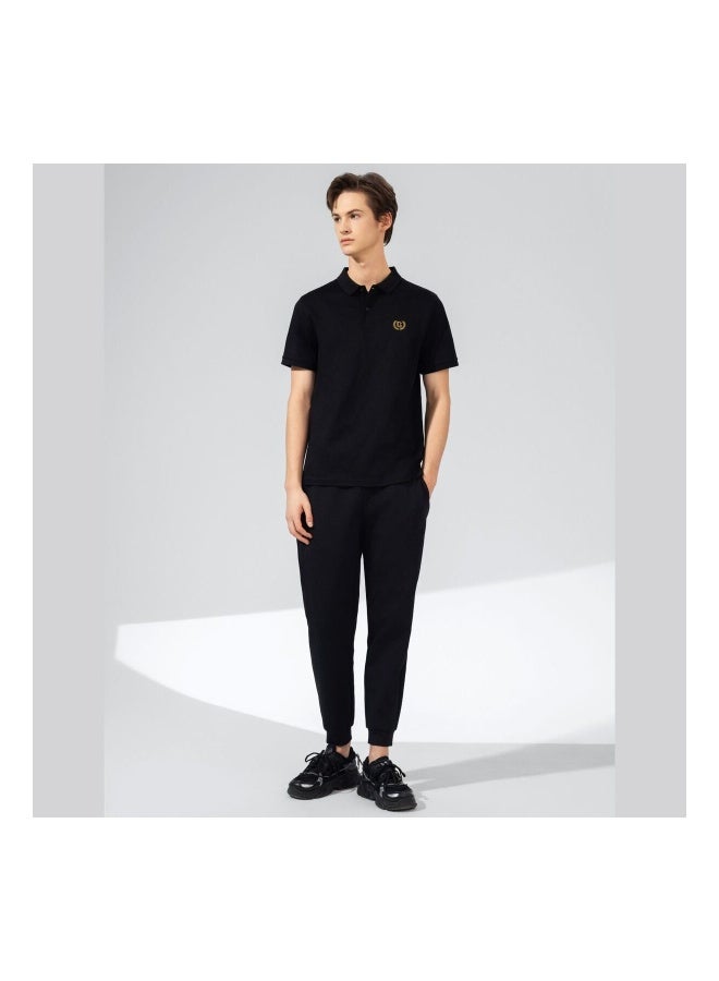 GIORDANO Men's Black Slim Fit Jogger Pants - Image 4