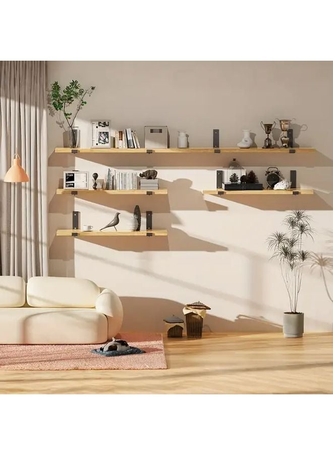 8 Inch Heavy Duty Shelf Bracket 4 Packs For DIY Floating Shelf Home Kitchen - Image 3