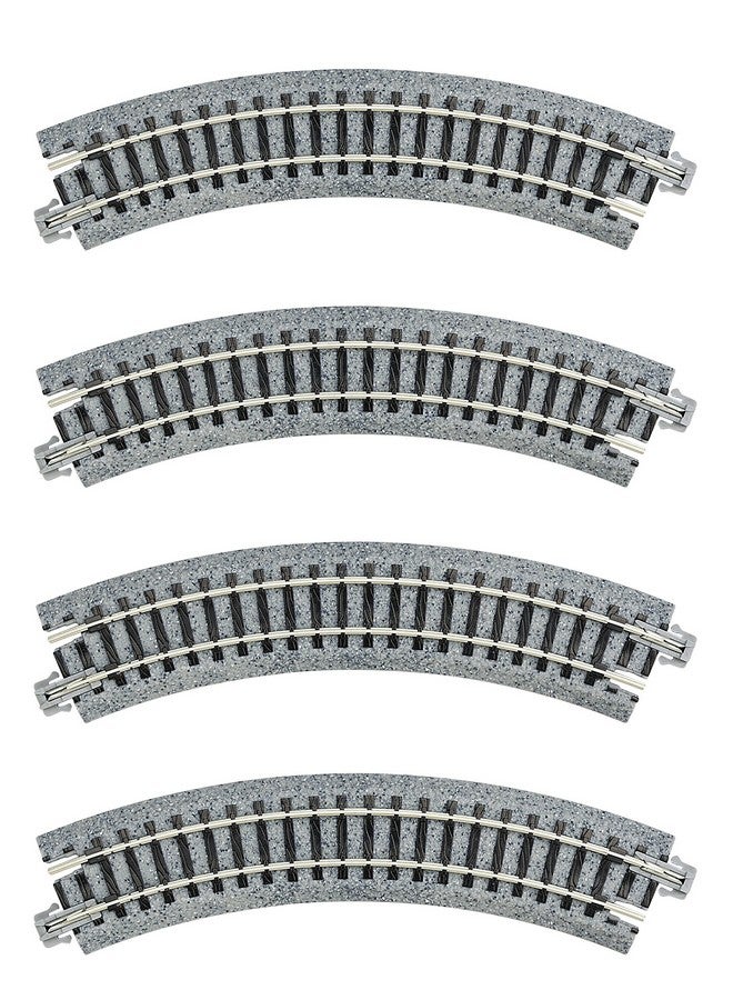Kato USA Model Train Products Unitrack Compact Tracks (4Piece) 150Mm/(6") Radius/45Degree - Image 2