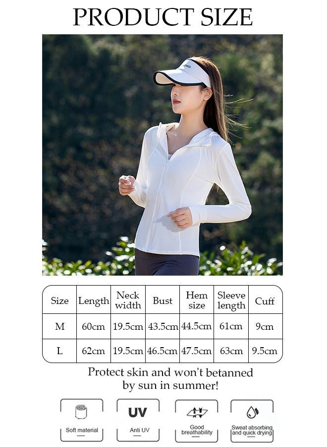 DUNISO Lightweight Sun Protection Clothing For Women, UPF 50+ Long Sleeve Sun Protection Hoodie Shirt, Long Sleeve Ice Silk Hoodie Shirts for Outdoor Climbing Hiking - Image 2