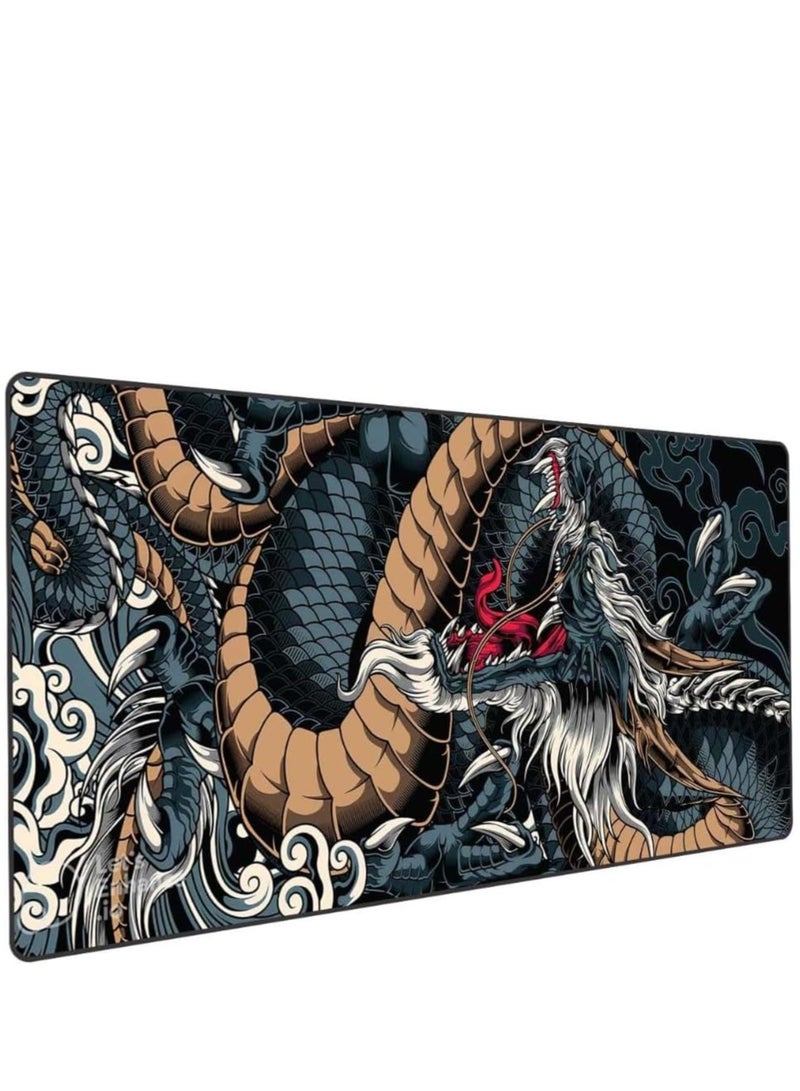 Large professional mouse pad measuring 70 x 30 cm - Stylish and modern design suitable for gaming and office work. High-quality waterproof and slip-resistant material provides precise control and smooth mouse movement. Ideal for computers and laptops. Soft surface, stable base, and exceptional long-lasting performance. Suitable for gamers, designers, and programmers.  - Image 2