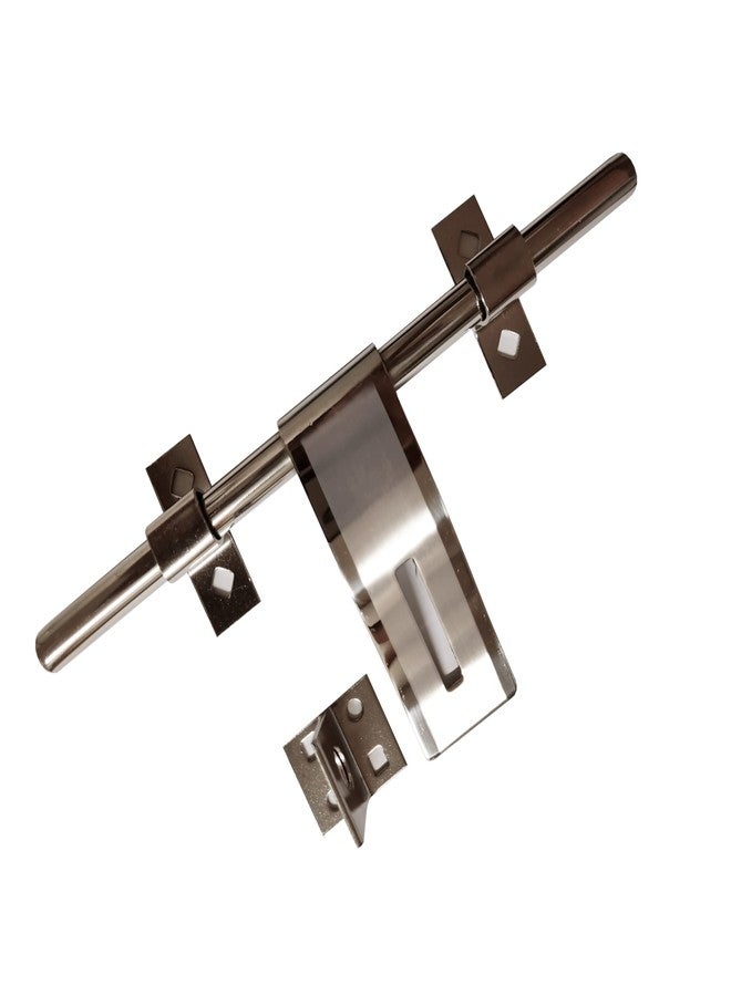 CIRCLE® Stainless Steel Al Drop for Main Door Security| Door Bolt|Door Latch|Door Handle|Door KUNDI|SIZE-2MM X 8 Inches| Silver| Type-LAHER| (8 INCHES) - Image 3