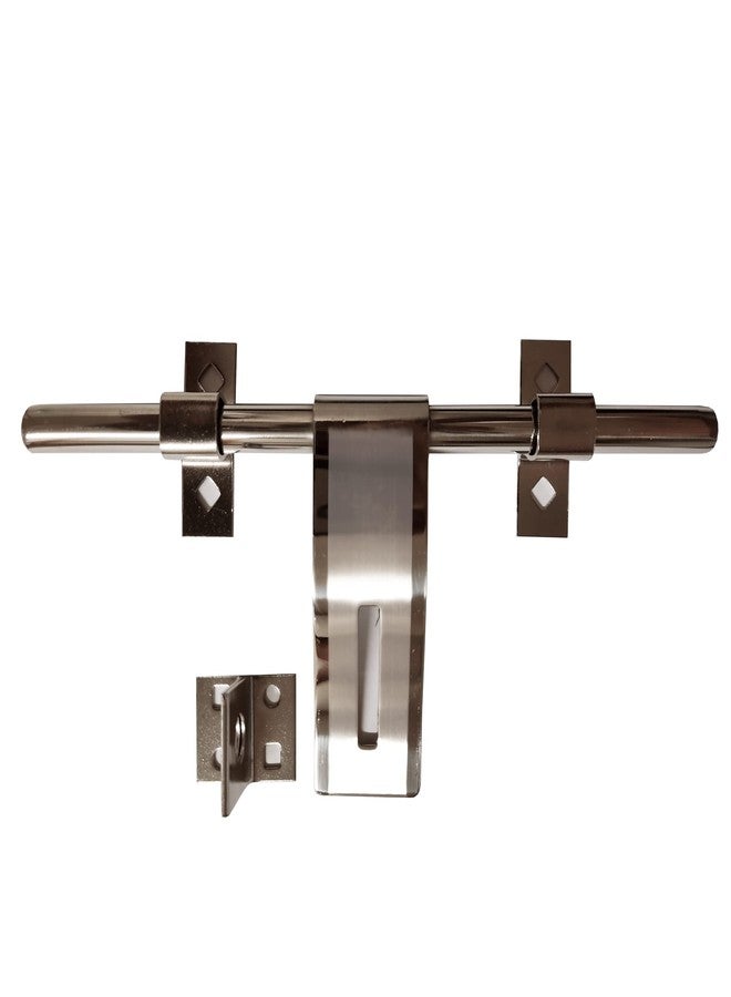 CIRCLE® Stainless Steel Al Drop for Main Door Security| Door Bolt|Door Latch|Door Handle|Door KUNDI|SIZE-2MM X 8 Inches| Silver| Type-LAHER| (8 INCHES) - Image 2