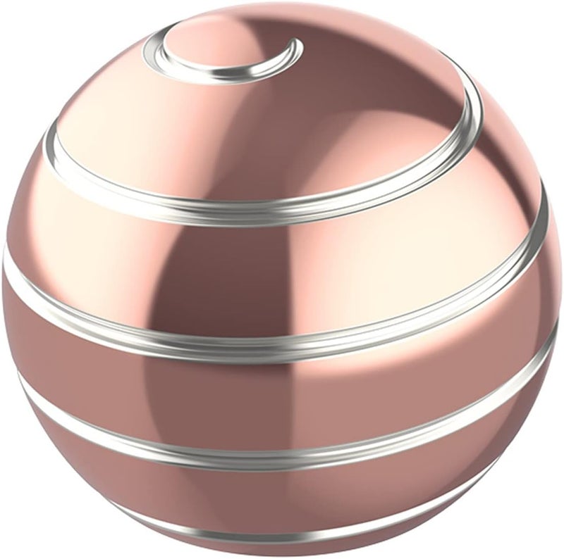 Apqdw Anbo Kinetic Desk Toy Ball, Kinetic Desktop Spinning Toys, Optical Illusion Fidget Toys Gadgets for Adults Office Anxiety, ADHD (Rose Gold-A) - Image 1