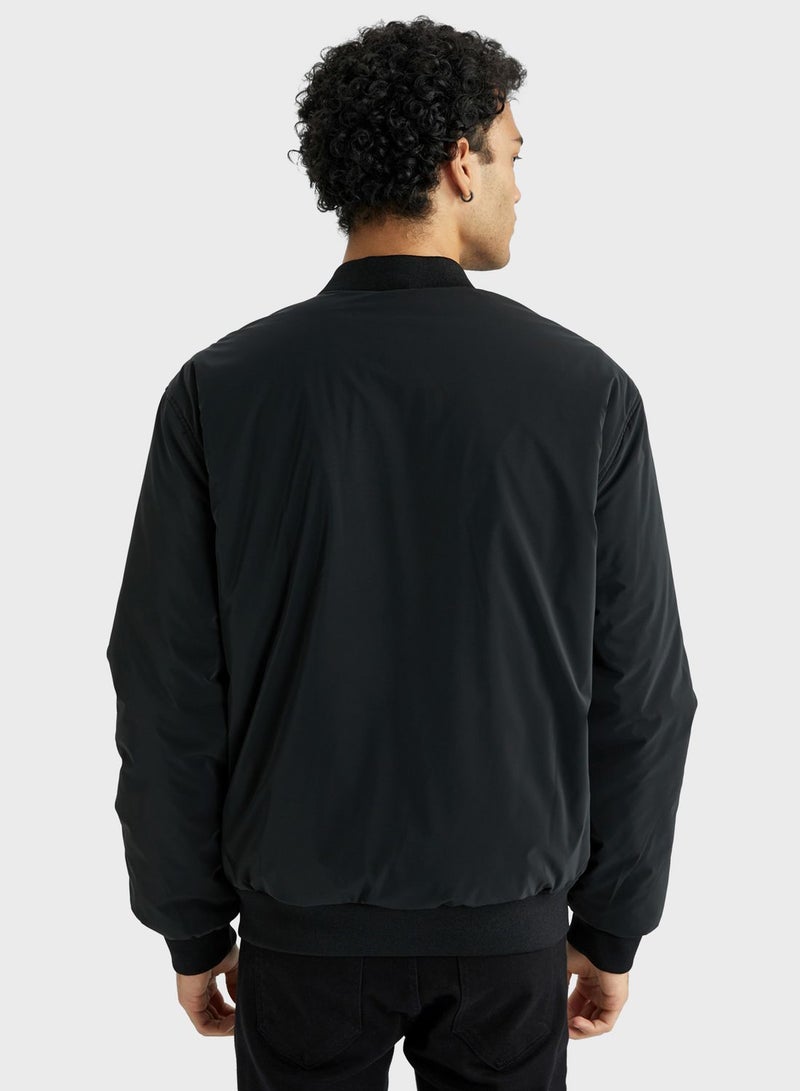 DeFacto Zip Through Bomber Jacket - Image 2