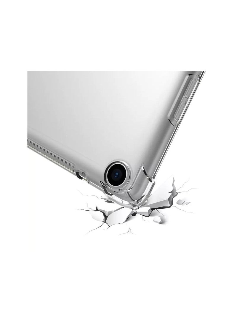 S-TOP High Purity Silicon Bumper Protection Transparent Cover For Samsung Tab Up A 10.1 Inch SM-T515 -Clear - Image 2