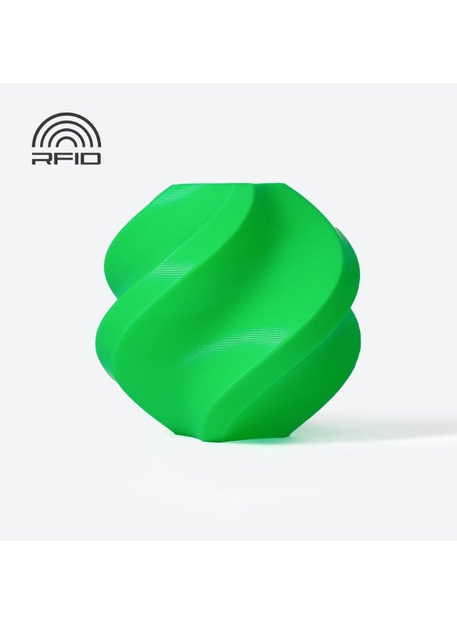 Bambu Lab 3D Printer Filament PLA Basic-Bambu Green- with Bambu Reusable Spool Green - Image 2