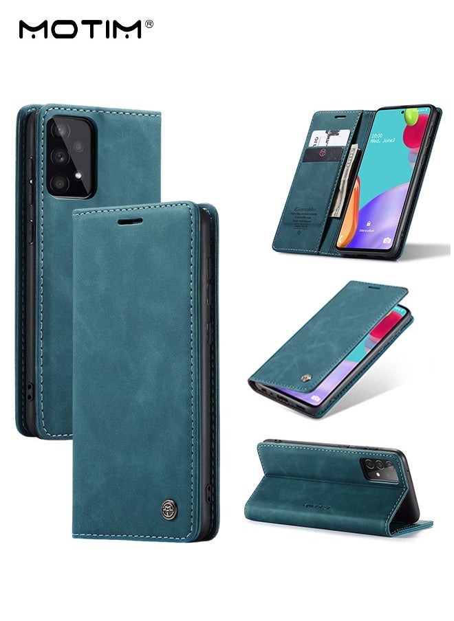 Motim Samsung Galaxy A53 Wallet Case, Premium Leather Phone Case with Card Holder and Kickstand, Scratch Resistant Anti-Fall and Full Shockproof Protective Cover Magnetic Flip Cover  - Image 1
