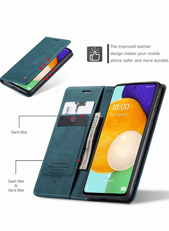 Motim Samsung Galaxy A53 Wallet Case, Premium Leather Phone Case with Card Holder and Kickstand, Scratch Resistant Anti-Fall and Full Shockproof Protective Cover Magnetic Flip Cover  - Image 4
