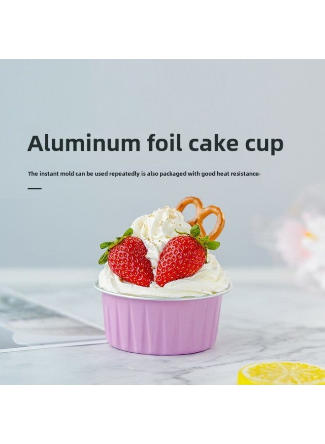 Aluminum Foil Packaging Box Snow Mei Niang Mu Si Dessert Round 125ml Cake Baking Mold Baking Pudding Wholesale-Specifications:Aluminum Foil Closure Cap (1000 Shot)-Capacity:125ml - Image 4