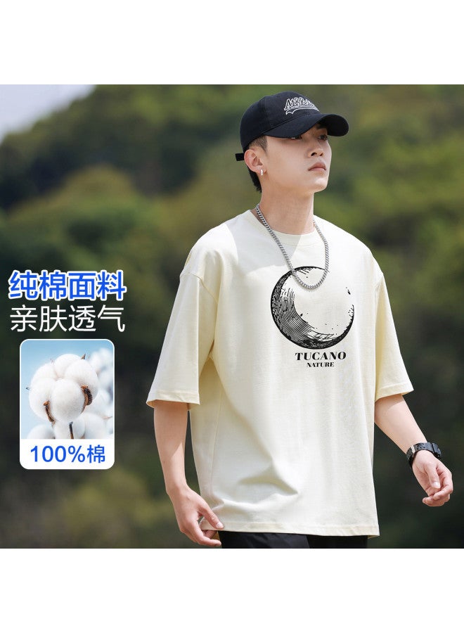 Tucano summer Short Sleeve T-shirt Casual Sports Undershirt Couple Matching Simple Versatile Tee - Image 2