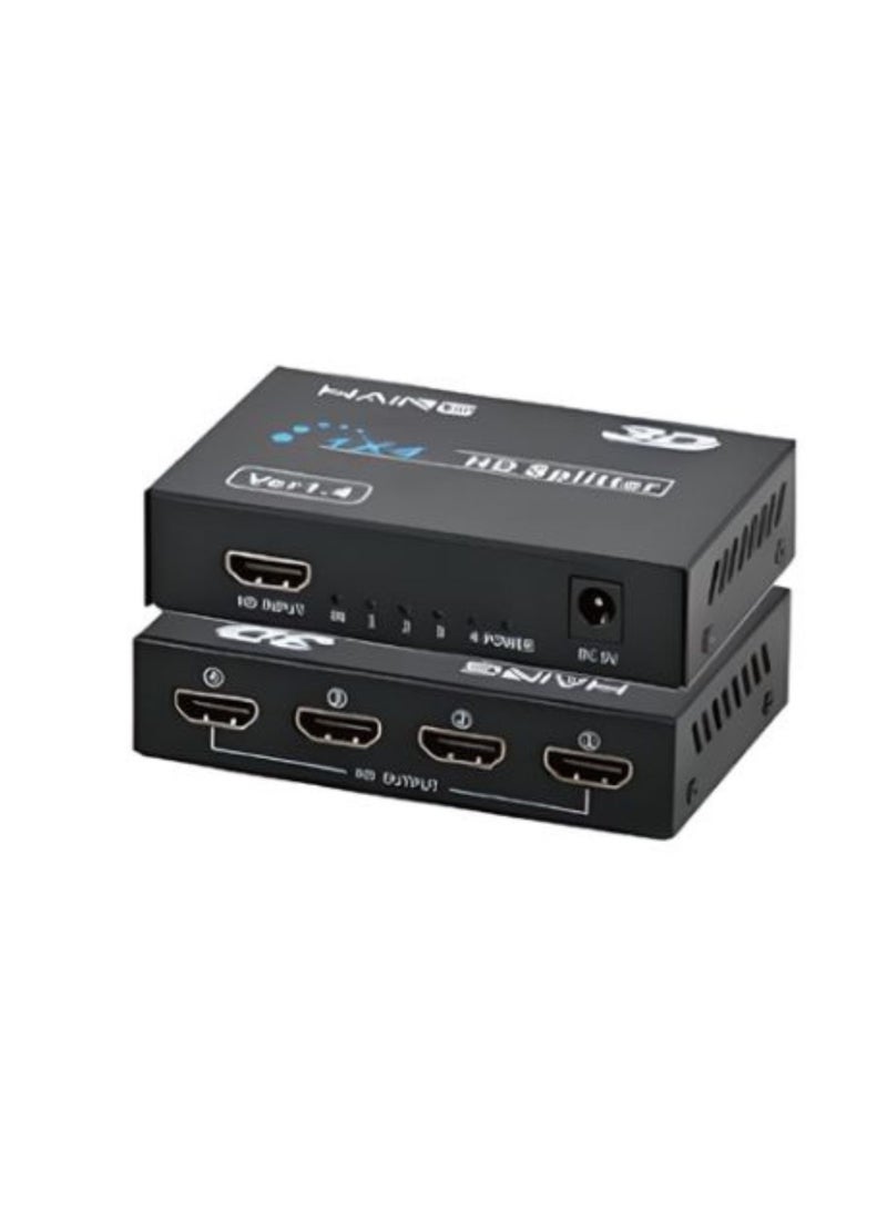 Haing HD Splitter Ver 1.4 1x4 Full 3D 4Kx2K UK Plug - Image 2