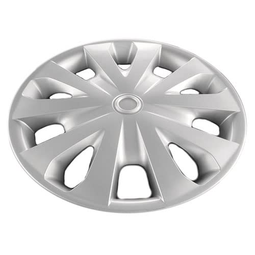Hubcaps.com Premium Quality 15" Silver Hubcaps/Wheel Covers fits 2012-2019 Nissan Versa, Heavy Duty Construction (Set of 4) 53087AMS-4 - Image 3