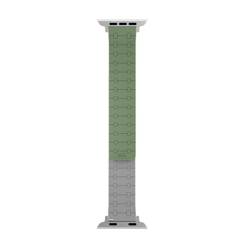 DailyObjects Silicone Mag Grip Loop Watch Strap Compatible with Apple Watch Series 9/8/7 41mm, SE2/SE/6/5/4 40mm, Series 3 38mm | Series10 42mm Olive -Watch Not Included - Image 3