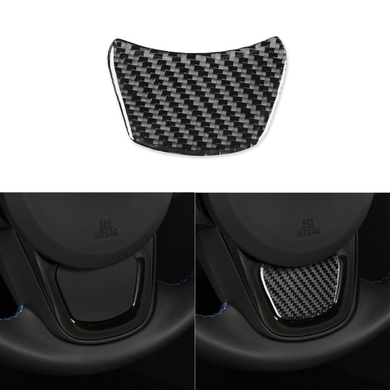 PJFUS Real Premium Carbon Fiber Car Dashboard Panel Decal Soft Sticker Compatible with Toyota Supra GR A90 A91 MK5 2019 2020 2021 2022 Auto Interior Accessories Black 1pc