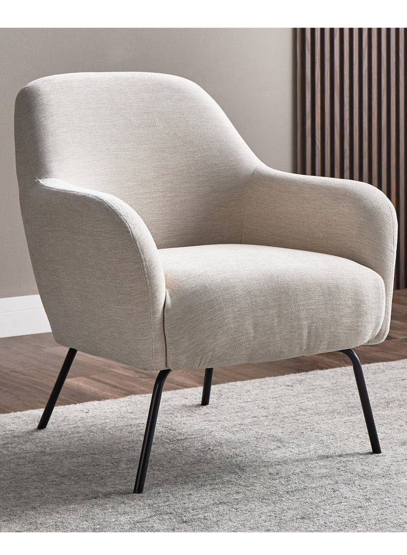 House One Chair|Velvet Chair Suitable For The Living Room, Office And Bedroom 53x45x49 cm - Beige - Image 1