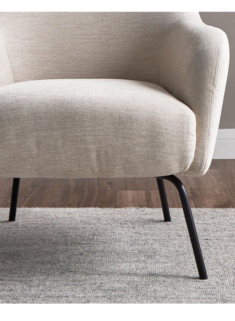 House One Chair|Velvet Chair Suitable For The Living Room, Office And Bedroom 53x45x49 cm - Beige - Image 3