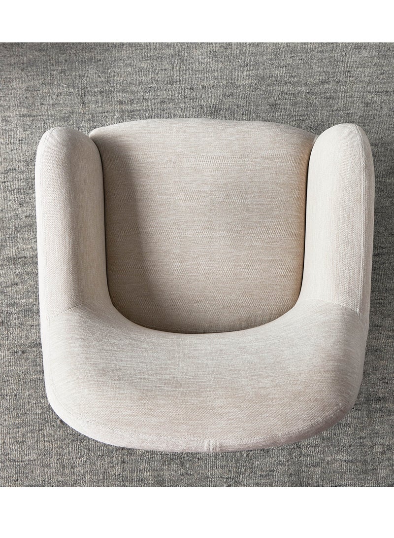 House One Chair|Velvet Chair Suitable For The Living Room, Office And Bedroom 53x45x49 cm - Beige - Image 4