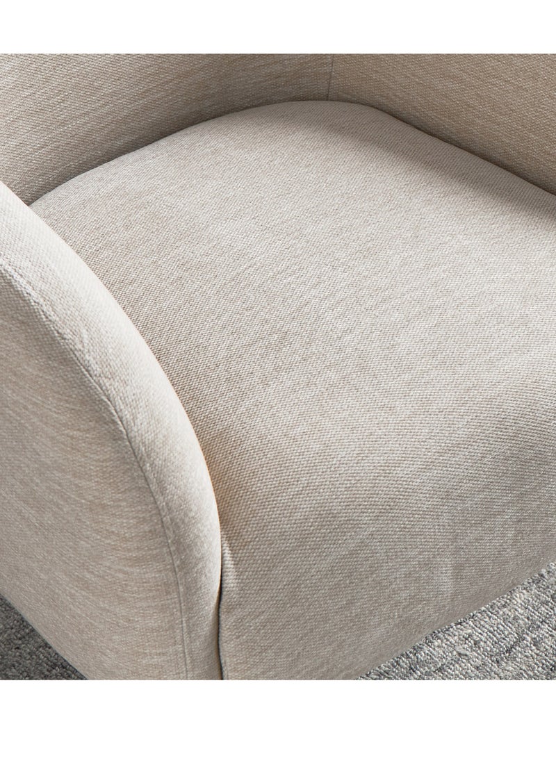 House One Chair|Velvet Chair Suitable For The Living Room, Office And Bedroom 53x45x49 cm - Beige - Image 5