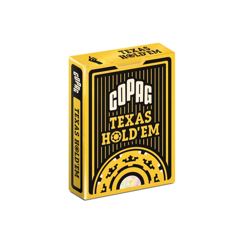 Copag Texas Hold'em, Poker Size, Jumbo Index Playing Cards, Black & Burgundy - Image 4